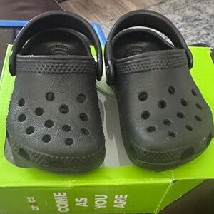 CROCS Kids Black Classic Clog Sandals